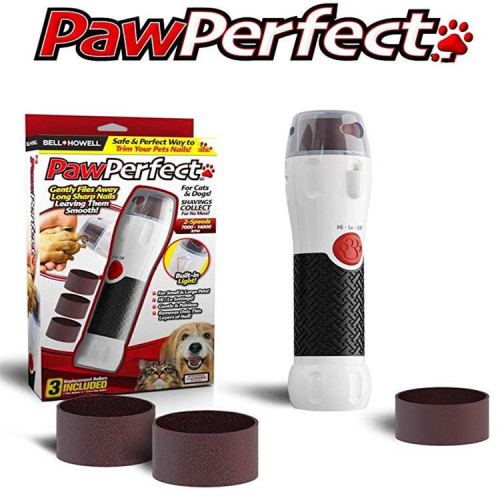 paw perfect pet cat and dog nail piercing device pawperfect led electric nail grinder nail piercing device factory in stock