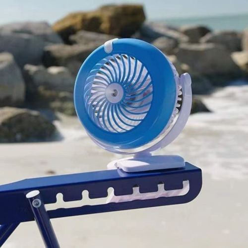 new charging water cooling fan usb desktop clip humidifying mini noiseless air cooler spray hydrating little fan