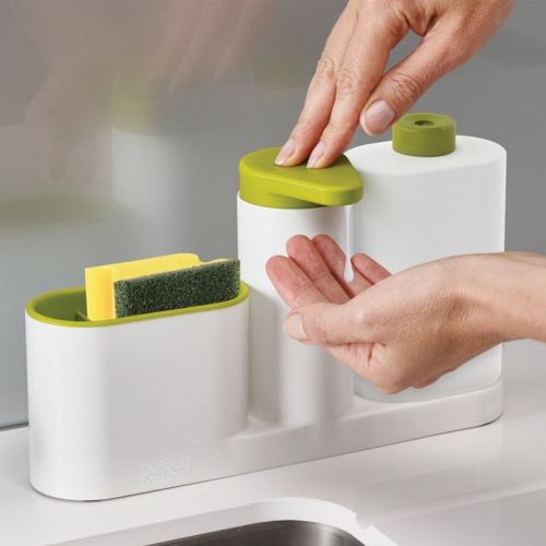 hand-washing device kitchen and bathroom finishing suit multi-functional combination washing storage soap solution detergent 2-piece set or 3-piece set