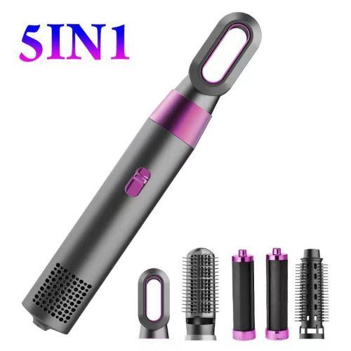 5-in-1 blowing combs multi-functional electric hair straightener automatic hair curler three-in-one hot air comb cross-border foreign trade european and american