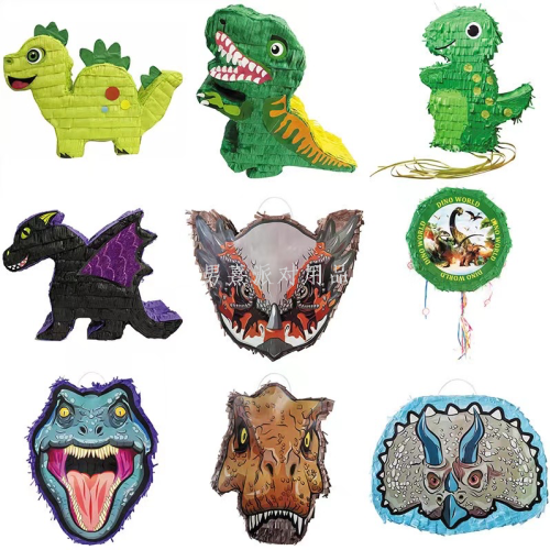dinosaur pinata children‘s birthday dinosaur theme party christmas decorations arrangement tyrannosaurus piñata