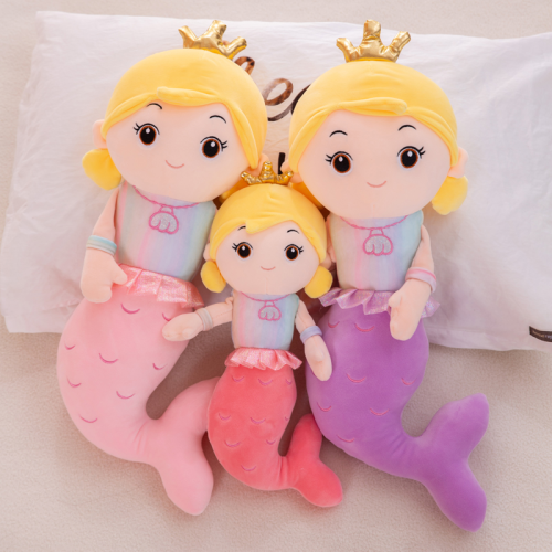factory wholesale new mermaid plush toy girl pillow cute princess ragdoll doll children gift