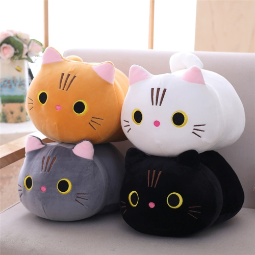 cross-border cute and soft cat plush doll soft cat ball plush toy sleep with face down pillow ragdoll doll