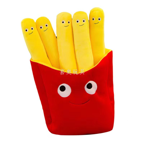 simulation french fries foreign trade toy plush toy large snack pillow creative french fries decoration doll factory wholesale