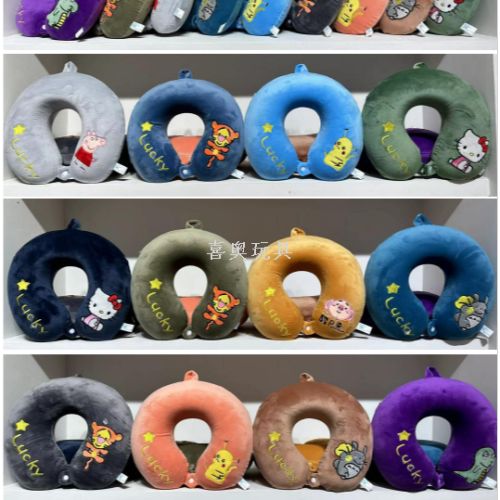 cute cartoon memory foam pikachu u-shape pillow neck pillow cervical u-shaped neck bolster page memory u-shape pillow
