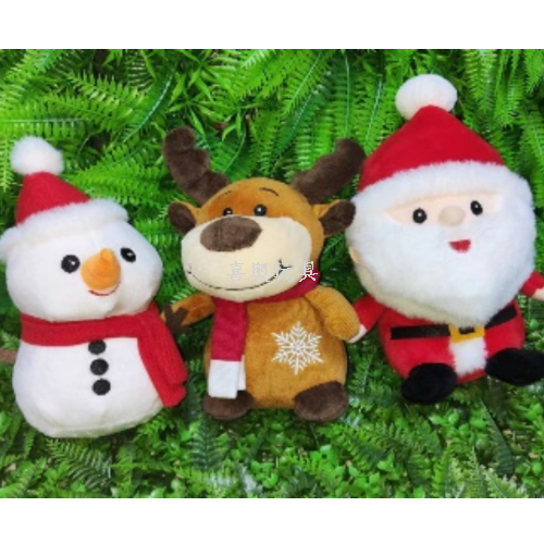 seven-inch eight-inch cute santa claus snowman elk plush toy doll christmas decorations gift wholesale
