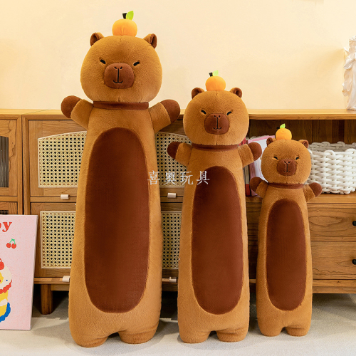 new capabala pillow plush toy creative capybara strip ragdoll doll birthday gift wholesale