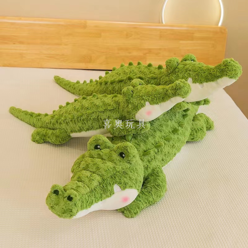 new long strip crocodile plush toy cartoon green stuffed crocodile long pillow boy bed hug pillow gift