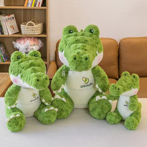 cartoon avocado stuffed crocodile boys style sp companion doll plush big dinosaur baby doll birthday gift