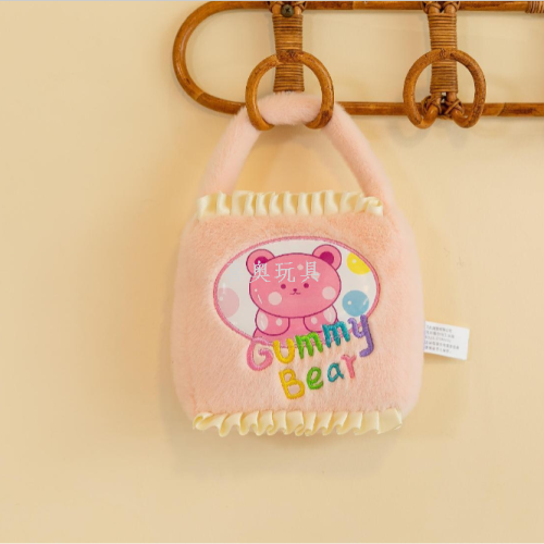 popur cute sandwich handbag ice cream swiss roll cartoon doll bubble gum crossbody bag plush doll