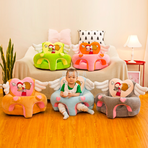factory direct supply cross-border low center of gravity baby learning to sit chair infant cushion cute cartoon pedology sitting small sofa