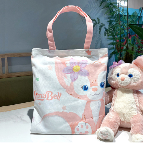 玲娜贝儿韩系休闲ins文艺小众女包大容量通勤包托特包质感帆布包