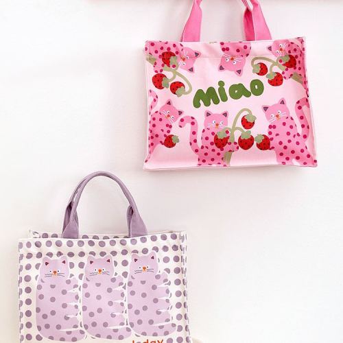 tote bag cartoon handbag can be customized rge capacity canvas bag