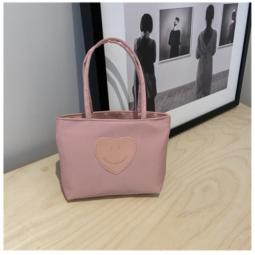 韩版新款尼龙迷你手提包简约休闲外出零钱手机包小清新上班手拎包