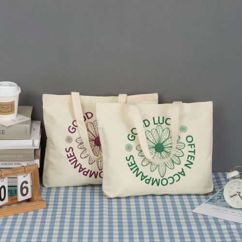 ins帆布袋大容量手提帆布包学生简约环保购物袋韩版女斜跨单肩包