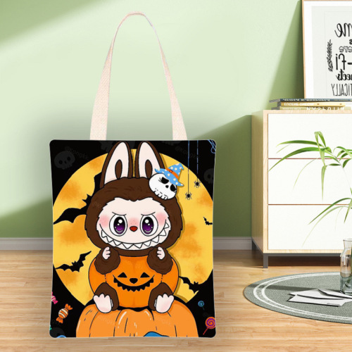 帆布袋女学生新款上班通勤补习手提袋容量装书袋子单肩包ins可爱