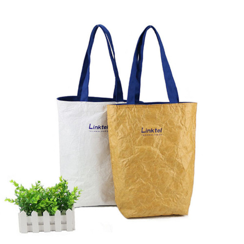 杜邦纸袋定 制ins风收纳手提购物袋简约单肩杜邦纸包礼品袋印logo