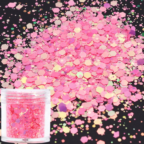 amazon hot colorful high flash 8 colors shimmering powder sequins manicure glitter powder handmade epoxy ornament diy materials