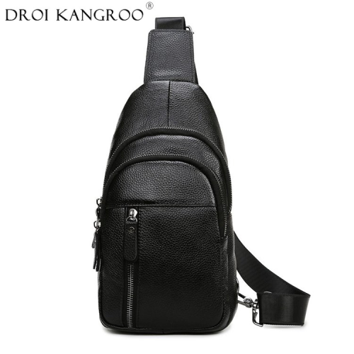 bags new casual men‘s genuine leather bag chest bag first layer cowhide source wholesale messenger bag men‘s retro shoulder bag