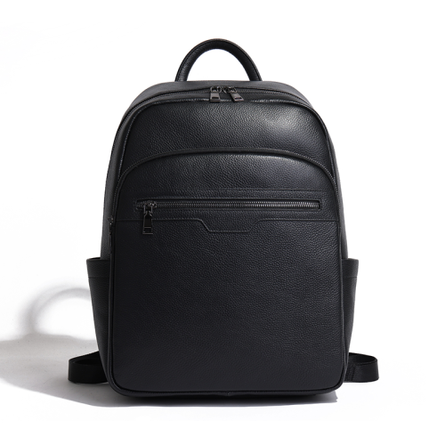 leather backpack men‘s backpack first layer leather bag computer backpack large capacity fashion trendy business break