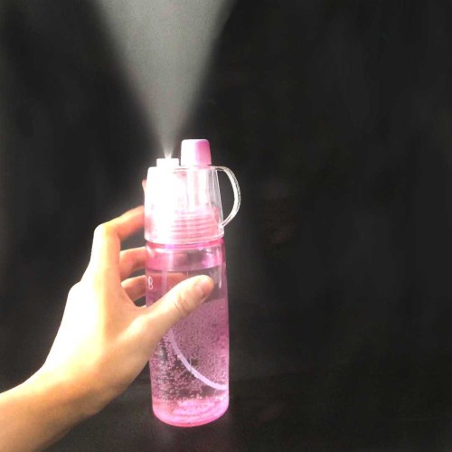 运动塑料杯 喷雾补水杯子户外便携杯子创意礼品一件代发 日用百货