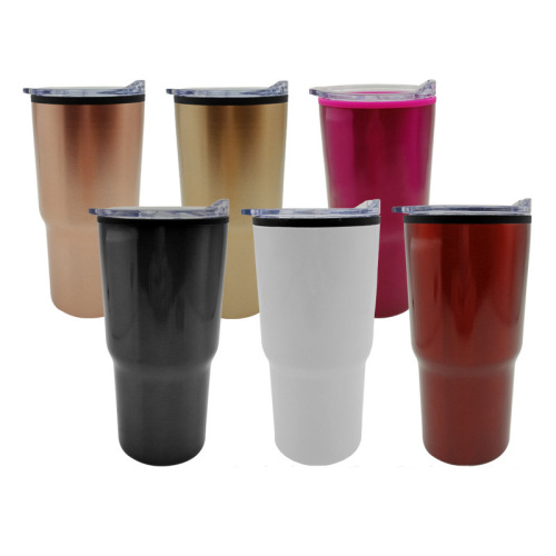 新款双层304不锈钢咖啡杯20oz真空便携式车载水杯 随手杯冰霸杯子