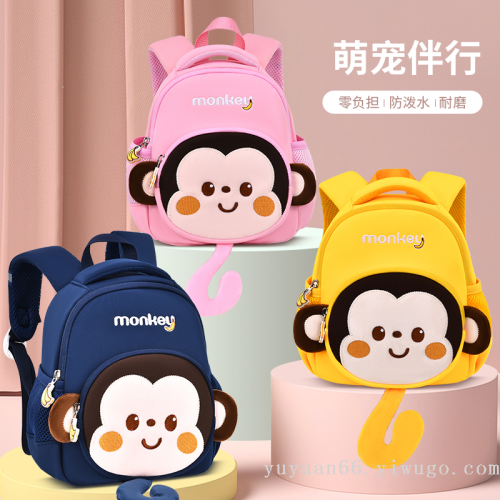 one piece dropshipping cartoon children‘s bags toddler backpack cross-border bags large capacity schoolbag waterproof portable backpack