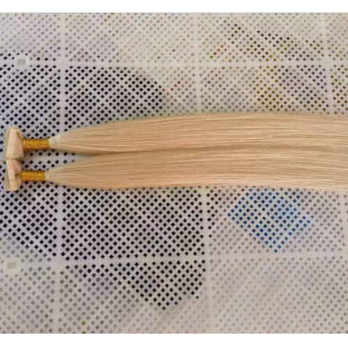 real human hair imitation hand-knitted second generation hand-knitted hair weft genius weft hair piece braided hair straight hair white hair extension