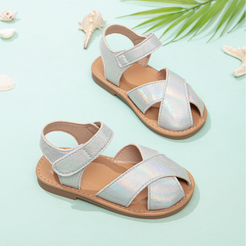 2024 summer new kids‘ shoes for student soft bottom non-slip girl princess sandals