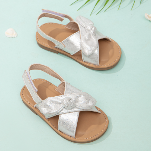 girls‘ casual sandals summer new korean style fashion soft bottom boys‘ topless cross beach shoes small and medium children‘s shoes fashion