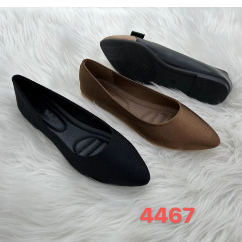 2024 new cross-border foreign trade flat shoes ladies bow metal decorative button pumps
