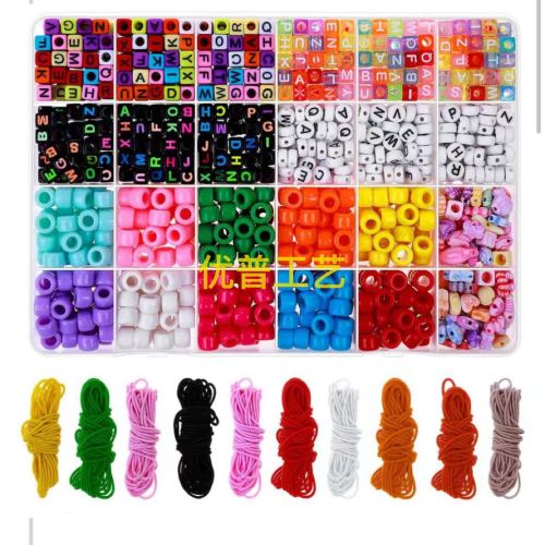 pony beads barrel beads acrylic letter bead diy bracelet beads of nece material 10 colors fiment