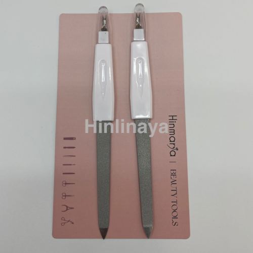 stainless steel nail file dual head dual-use nipper for removing dead skin double-sided sanding bar manicure set accessories polishing file manicure tools