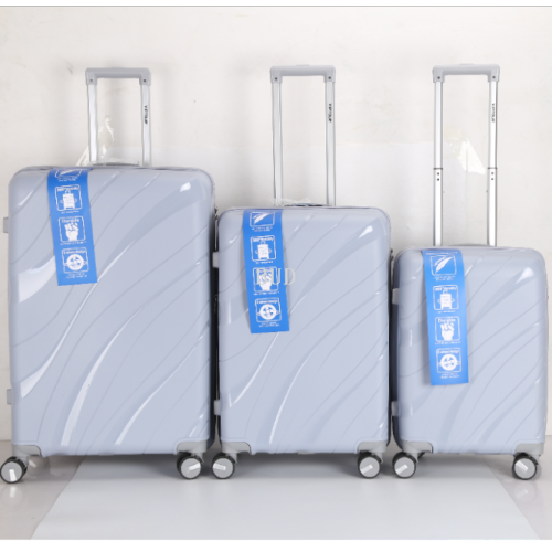pp luggage set tee-piece set trolley case luggage case luggage box with rollers skd 20 24 28-inch in sto universal wheel