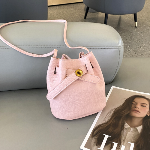 factory direct sales new light luxury and simplicity bucket bag broadband lock pouch korean casual solid color shoulder crossbody