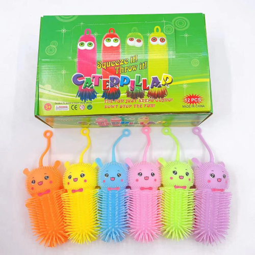 cute luminous furry rabbit creative pressure relief flash ball children‘s compressable musical toy night market hot sale vent ball