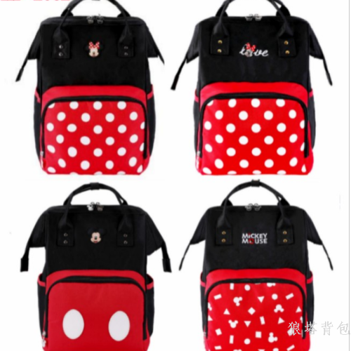 mickey mouse mummy bag new mother bag baby diaper bag shoulder large capacity lightweight backpacks outing small bag