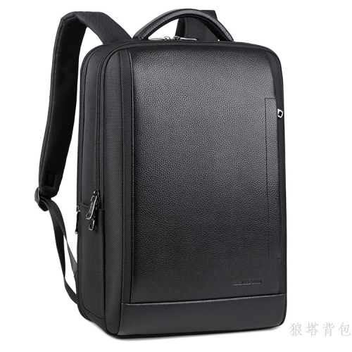 summer new travel oxford cloth large capacity backpack men‘s cattle leather bag computer backpack casual backpack