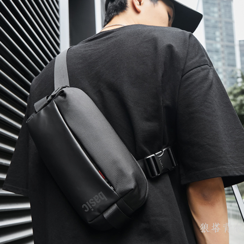 functional messenger bag men‘s new small crossbody bag trendy brand chest bag summer portable men‘s casual shoulder bag commuter outdoor