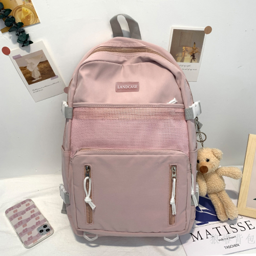 schoolbag girls‘ junior high school student high school and college student backpack high-end all-match large capacity computer travel backpack female male