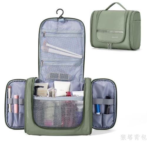 wash bag cosmetic bag 2024 new portable large-capacity cosmetics makeup brush transparent waterproof travel storage bag