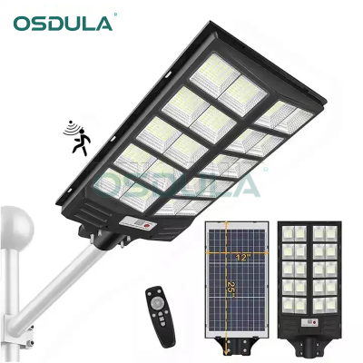 High Quality Remote Control ABS Outdoor Integrated Solar Street LED Light with Sensor and Battery