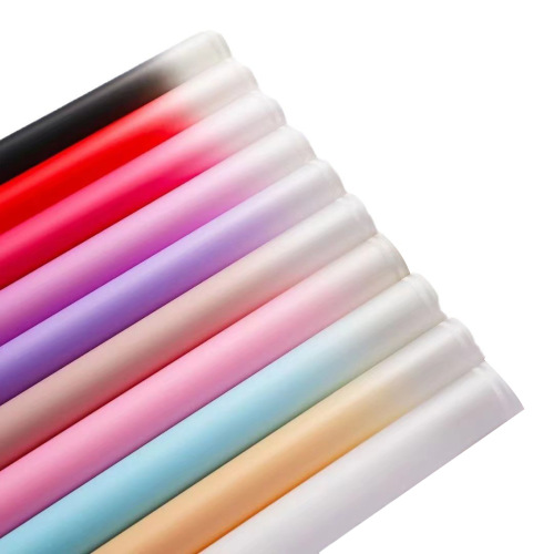 鲜花 米兰纸-渐变双线鲜花包装纸opp膜哑光膜手工花店花艺资材