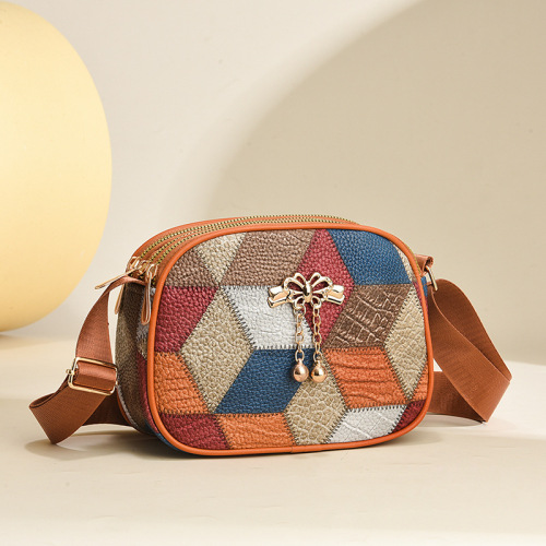 GIGUIIO女包新款女包拼接PU休闲单肩背包通勤批发外贸单肩斜挎包