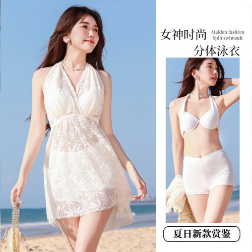 2024 new swimsuit women‘s korean-style sexy young girl hot spring vacation conservatively thin cover belly girl swimsuit