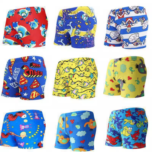 3-15 years old children‘s swimming trunks boy swimsuit cartoon boxer quick-drying kid baby swimsuit medium and big children fat boy