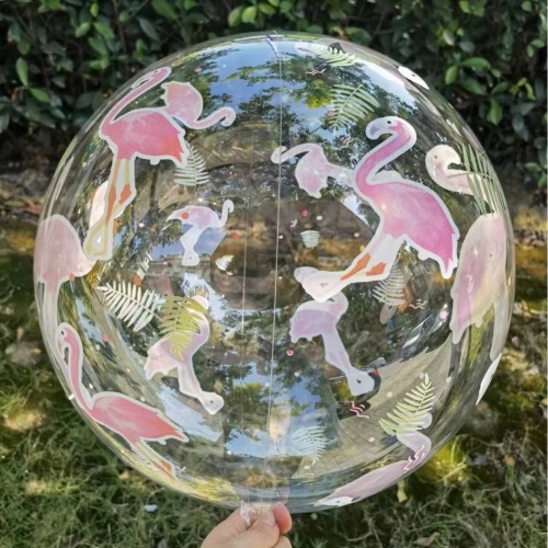 网红印花透明波波球工厂直销支持免费打样印刷球波波球20寸24寸