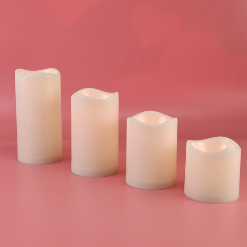 wholesale cylindrical led plastic electric candle lamp simulation wedding christmas candlestick candle crafts