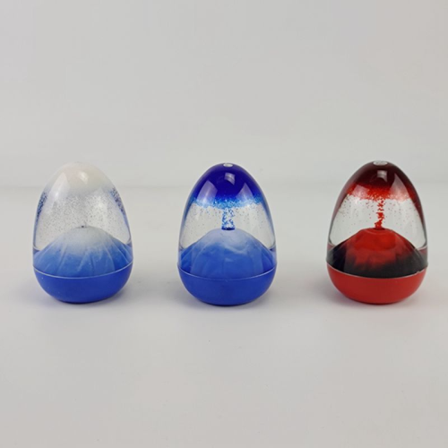 volcanic egg shell oil leakage with base creative volcanic eruption decoration volcanic hourglass home decoration holiday gift