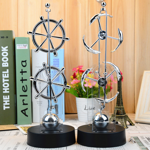 high-end double-wheel permanent motion instrument large electric magnetic force double rotor wiggler chaos pendulum science and education gift home decoration